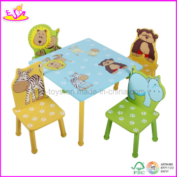 Mesa de crianças e cadeira com Design Animal (WO8G088)